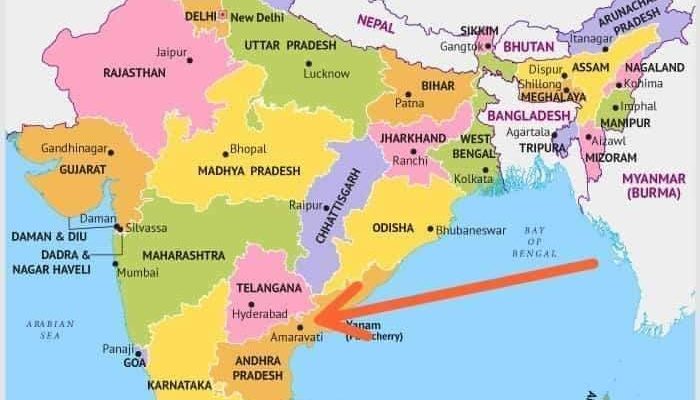 Amravati In India Map India Map Released, Ap Capital Is Amaravati - Lotus Times | Madurai |  Tamilnadu | Lotus Times