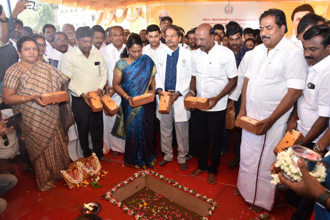 Health Minister lays foundation at GRH for Integrated Centre of Excellence in Child Care with Rs